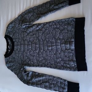 Express black and gray snakeskin print sweater